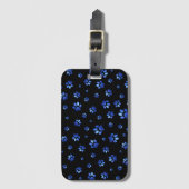 Blauwgrijppatroon Bagagelabel (Voorkant (verticaal))