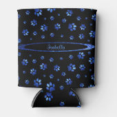 Blauwgrijppatroon Blikjeskoeler (Voorkant)