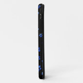 Blauwgrijppatroon Case-Mate iPhone Case (Achterkant/links)