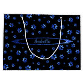 Blauwgrijppatroon Groot Cadeauzakje (Achterkant)