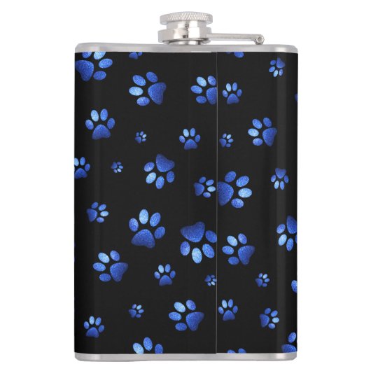 Blauwgrijppatroon Heupfles (Achterkant)