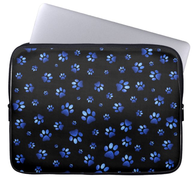 Blauwgrijppatroon Laptop Sleeve (Voorkant)