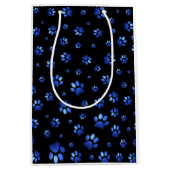 Blauwgrijppatroon Medium Cadeauzakje (Voorkant)