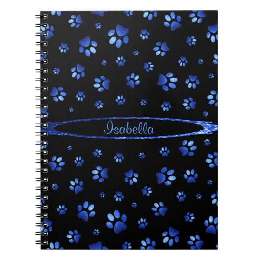 Blauwgrijppatroon Notitieboek (Voorkant)