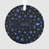 Blauwgrijppatroon Ornament (achterkant)