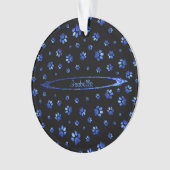 Blauwgrijppatroon Ornament (voorkant)