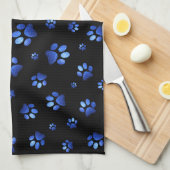 Blauwgrijppatroon Theedoek (Quarter Fold)