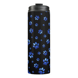 Blauwgrijppatroon Thermosbeker