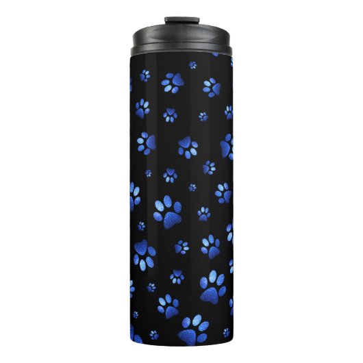 Blauwgrijppatroon Thermosbeker (Voorkant)