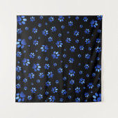 Blauwgrijppatroon Wandkleed (Voorkant (horizontaal))