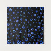 Blauwgrijppatroon Wandkleed (Voorkant)