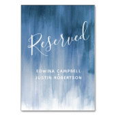 Blauwgrijs abstract wassen moderne kunst tafel ger kaart (Voorkant)