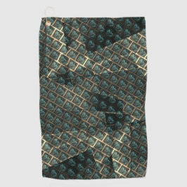 Blauwgrijs baksteeneffect, onder donkere vlekken i golfhanddoek