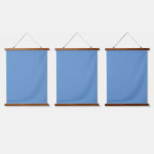 Blauwgrijs (Crayola) (effen kleur) Hangend Wandkleed (Driedubbel)