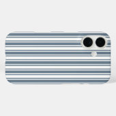 Blauwgrijs en wit snoep strepen Hoesje-Mate iPhone Case-Mate iPhone Case (Achterkant (horizontaal))