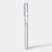Blauwgrijs en wit snoep strepen Hoesje-Mate iPhone Case-Mate iPhone Case (Achterkant / Links)