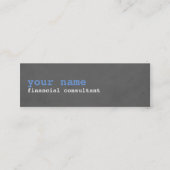 Blauwgrijs getextureerd consultant Visitekaartje (Voorkant)