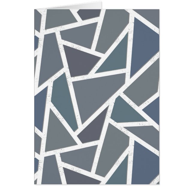 Blauwgrijs mozaïekpatroon (Voorkant)