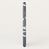 Blauwgrijs mozaïekpatroon Case-Mate iPhone case (Achterkant/links)