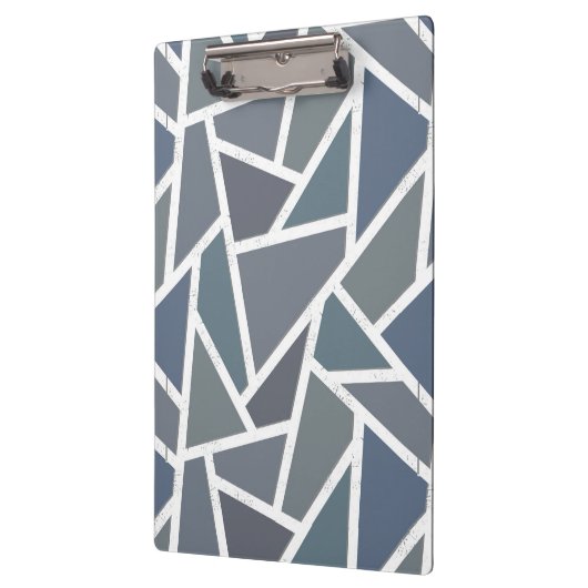 Blauwgrijs mozaïekpatroon klembord (Links)