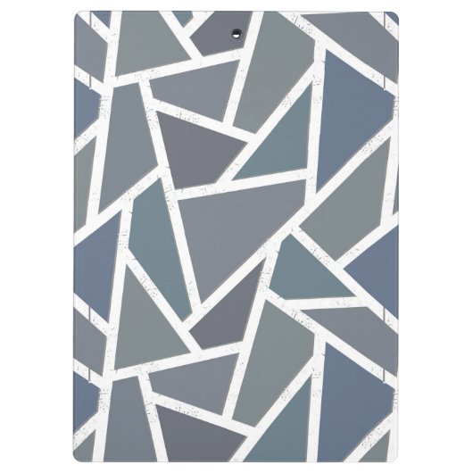 Blauwgrijs mozaïekpatroon klembord (Achterkant)
