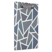 Blauwgrijs mozaïekpatroon klembord (Rechts)