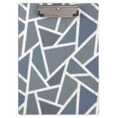 Blauwgrijs mozaïekpatroon klembord (Voorkant)