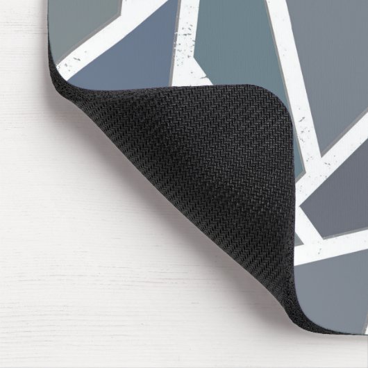 Blauwgrijs mozaïekpatroon muismat (Hoek)