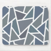 Blauwgrijs mozaïekpatroon muismat (Voorkant)