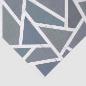 Blauwgrijs mozaïekpatroon tissuepapier (Detail)