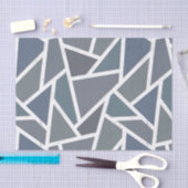 Blauwgrijs mozaïekpatroon tissuepapier (Craft)
