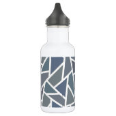 Blauwgrijs mozaïekpatroon waterfles (Links)