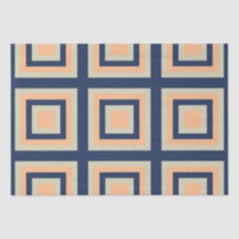 Blauwgrijs Sinaasappel vierkanten geometrisch