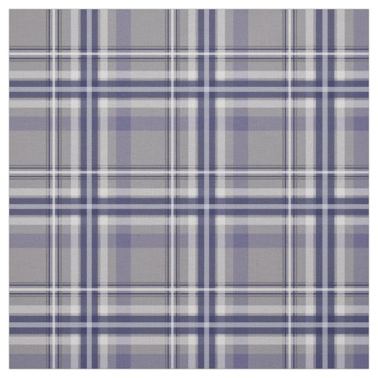 blauwgrijs-witte plaid stof (Swatch)