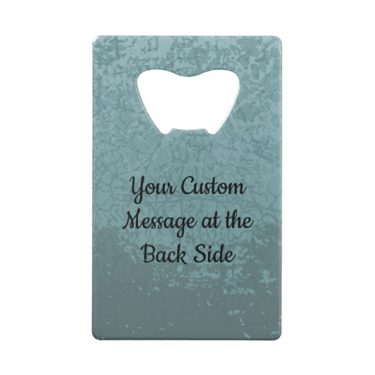 Blauwgrijze creditcard openen creditkaart flessenopener (Achterkant)