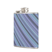 Blauwgrijze diagonaalstrepen heupfles (Links)