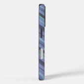 Blauwgrijze diagonale strepen Case-Mate iPhone case (Achterkant / Rechts)