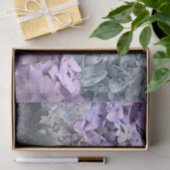 Blauwgrijze florale hydrangea Bloedpatroon Tissuepapier (Geschenk)