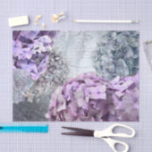 Blauwgrijze florale hydrangea Bloedpatroon Tissuepapier (Craft)