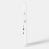 Blauwgrijze hartdraak op wit Case-Mate iPhone case (Achterkant / Links)