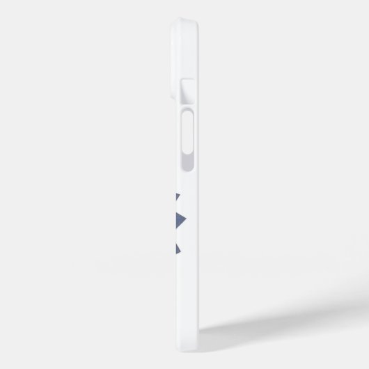 Blauwgrijze hartdraak op wit Case-Mate iPhone case (Achterkant / Links)