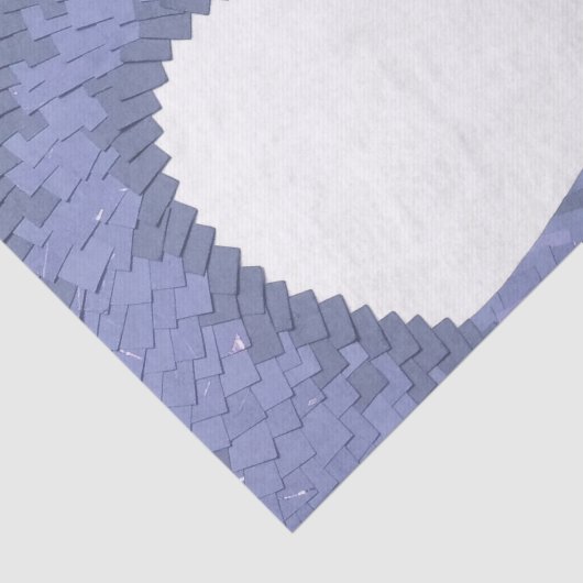 Blauwgrijze hartdraak op wit tissuepapier (Detail)