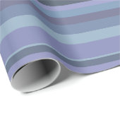 Blauwgrijze horizontale strepen cadeaupapier (Rol Hoek)