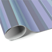 Blauwgrijze horizontale strepen cadeaupapier (Rol Hoek)
