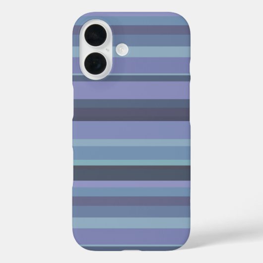 Blauwgrijze horizontale strepen Case-Mate iPhone case (Achterkant)