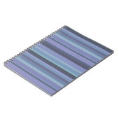 Blauwgrijze horizontale strepen notitieboek (Linkerzijde)