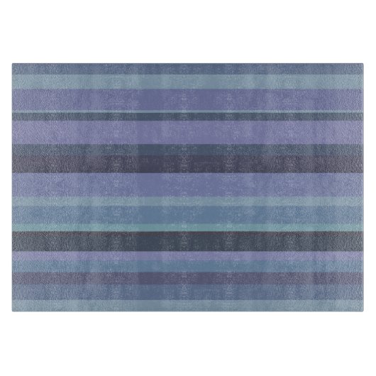 Blauwgrijze horizontale strepen snijplank (Voorkant)