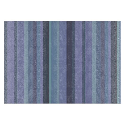 Blauwgrijze horizontale strepen snijplank (Voorkant)