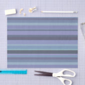 Blauwgrijze horizontale strepen tissuepapier (Craft)