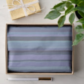 Blauwgrijze horizontale strepen tissuepapier (Geschenk)